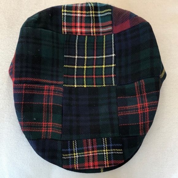 plaid driving cap